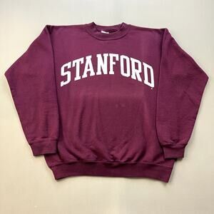 Stanford University Sweatshirt Adult Small Maroon College Cardinal Pullover Crew